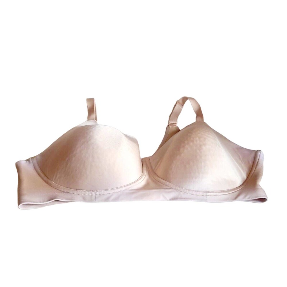 Catherines Intimates Beige Full Coverage Adjustable Strap Underwire Bra Size 44C